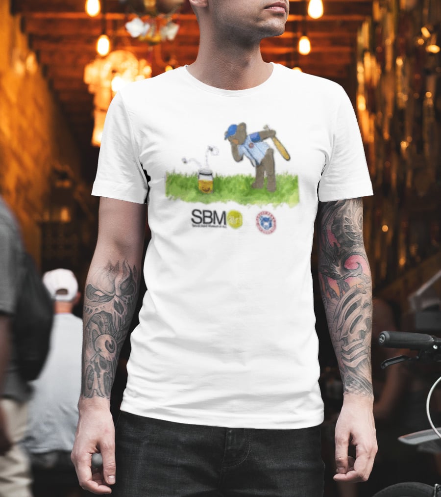 SB Mart South Bend Cubs Baseball Bear Museum T-Shirt