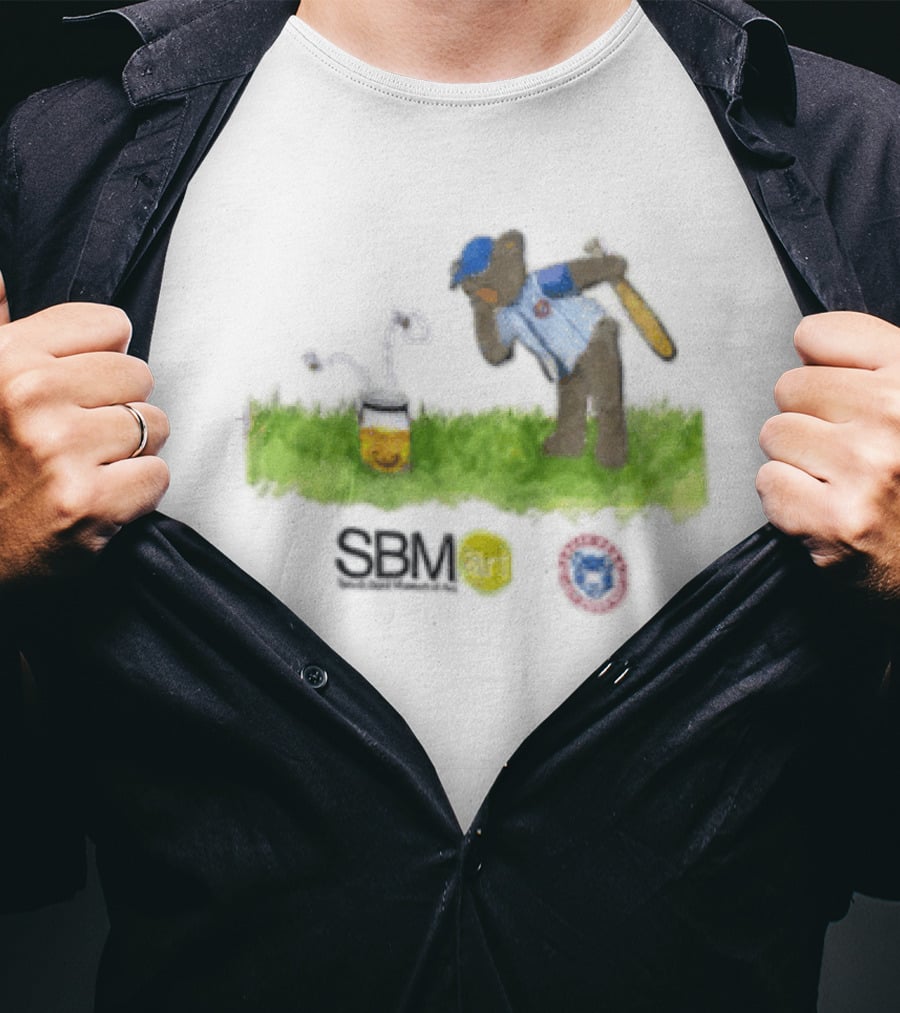 SB Mart South Bend Cubs Baseball Bear Museum T-Shirt