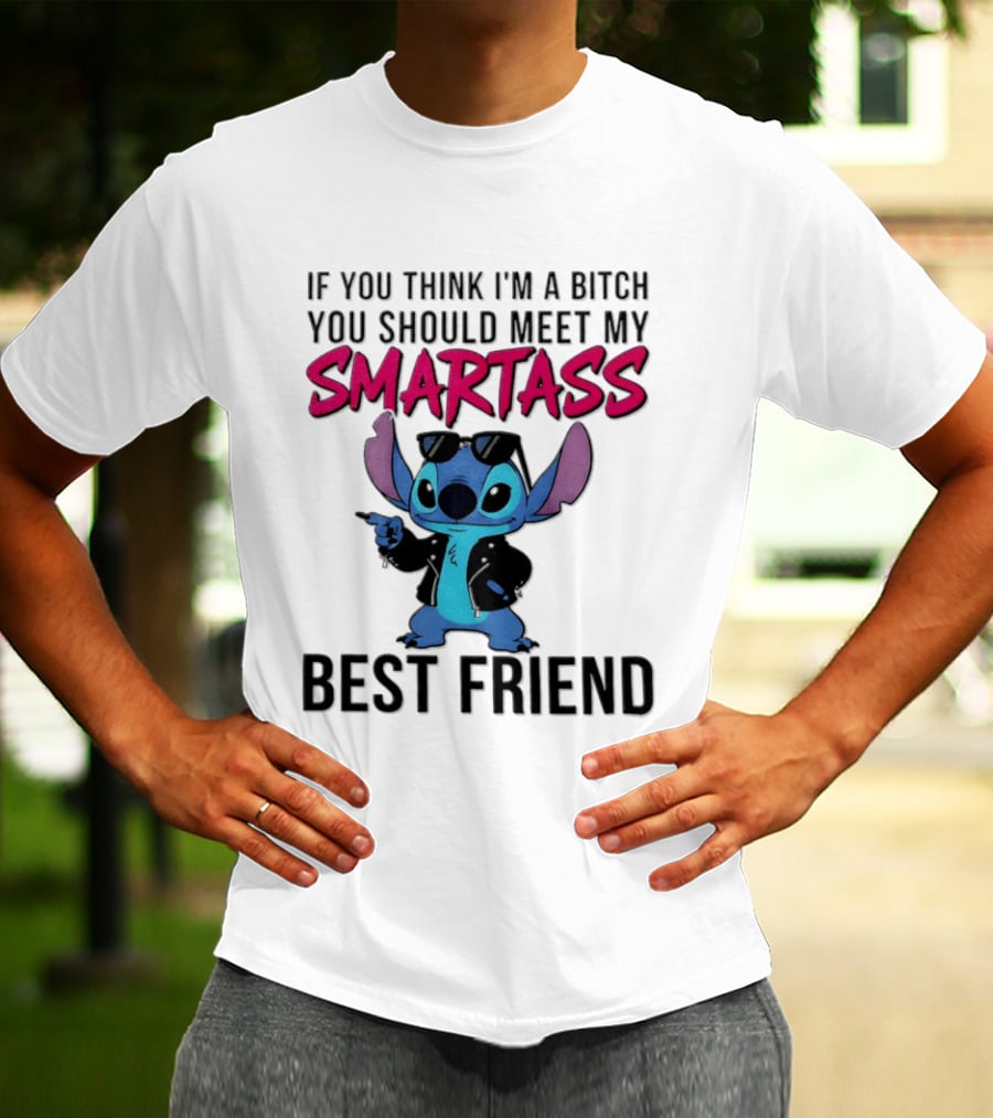 Stitch If You Think I'm A Bitch You Should Meet My Smartass Best Friend T-Shirt