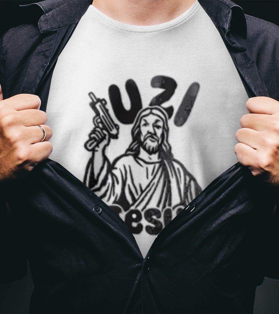 Uzi Jesus Iconic Urban Style Trend T-Shirt