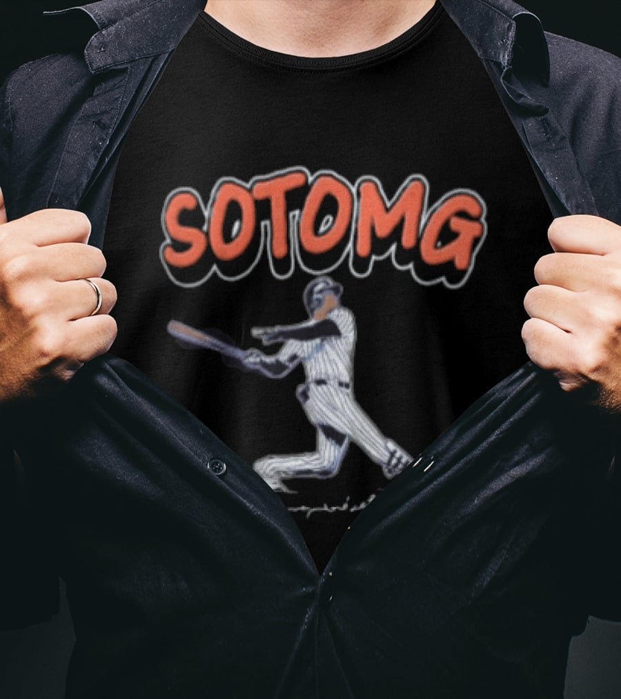 Juan Soto Sotomg New York Mets Baseball MLB Player Yankees Pinstripe Jersey T-Shirt