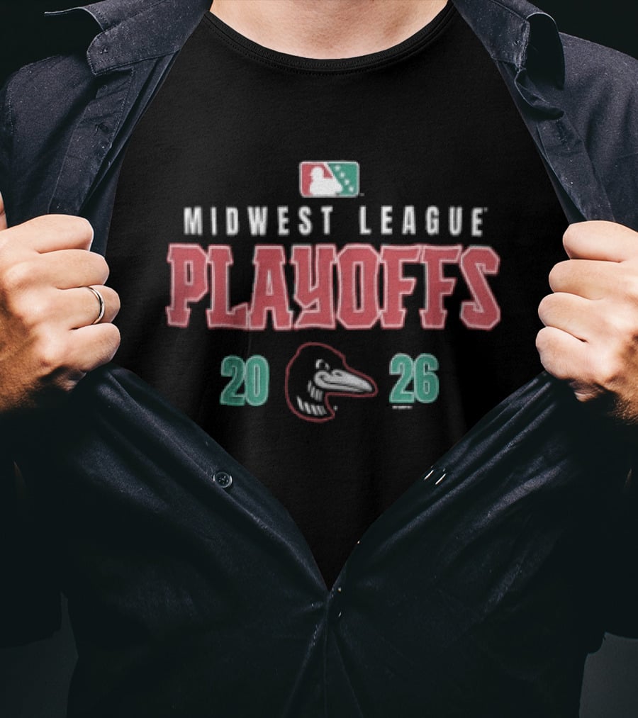 Midwest League Playoffs 2026 Great Lakes Loons MiLB T-Shirt