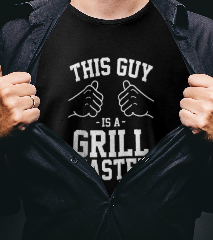 This Guy Is A Grill Master Thumbs Up BBQ Cookout Chef T-Shirt