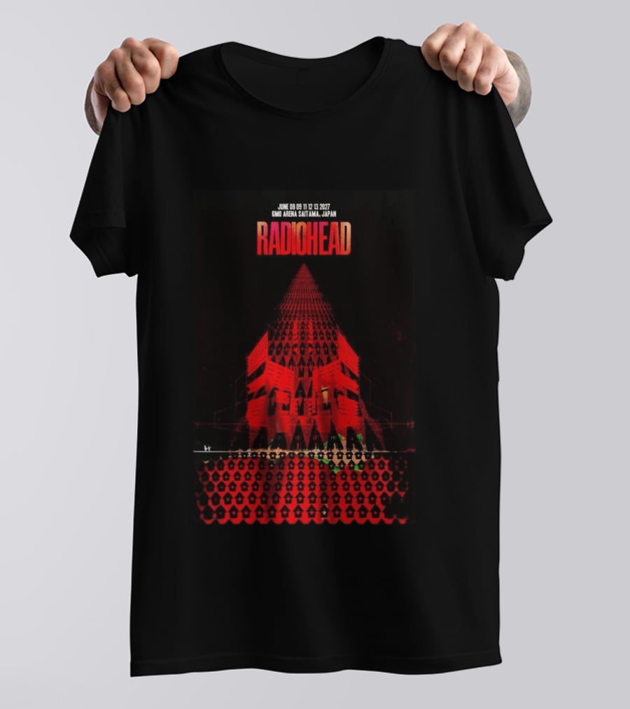 Radiohead 2027 GMO Arena Saitama Japan Concert June 8 9 11 12 13 T-Shirt