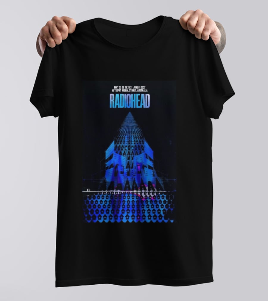 Radiohead Sydney Australia 2027 Afterpay Arena May 25 26 28 29 31 June 1 Concert T-Shirt
