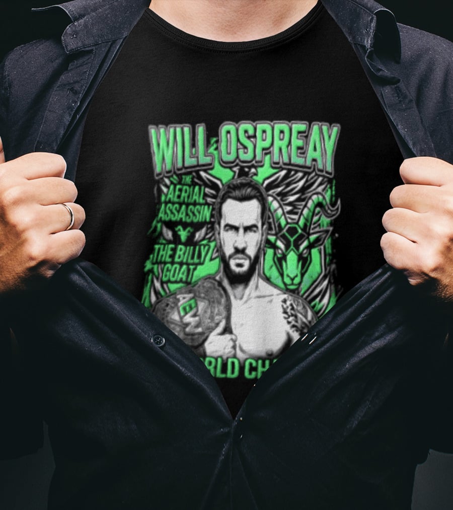 Will Ospreay Aerial Assassin Billy Goat World Champion T-Shirt