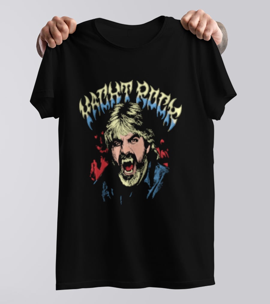 Yacht Rock Vampire Michael McDonald Fanged Face T-Shirt