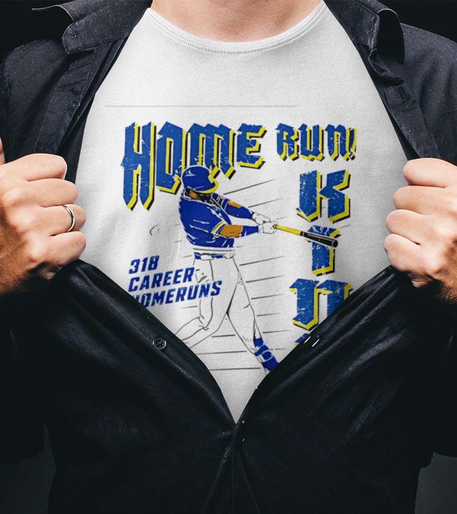 Home Run King 318 Career Homeruns Baseball Player T-Shirt