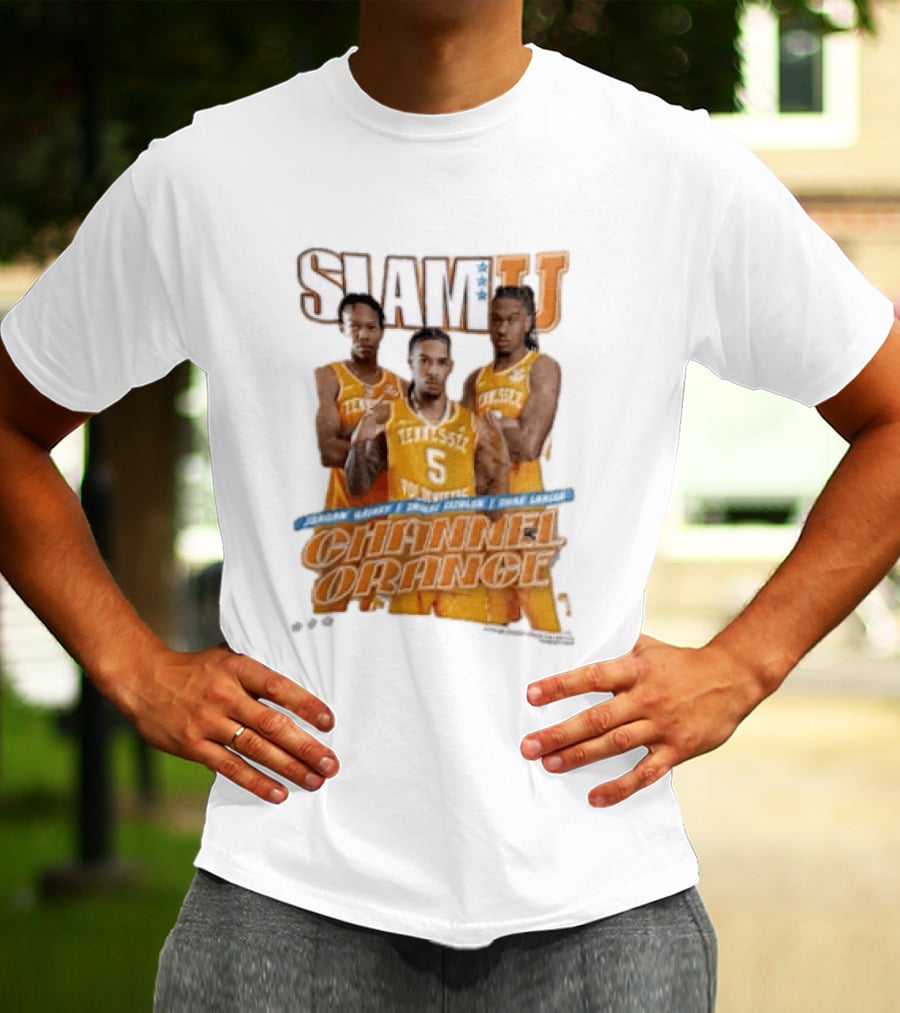 Slam University Tennessee Channel Orange Jordan Gainey Zakai Zeigler Chaz Lanier T-Shirt