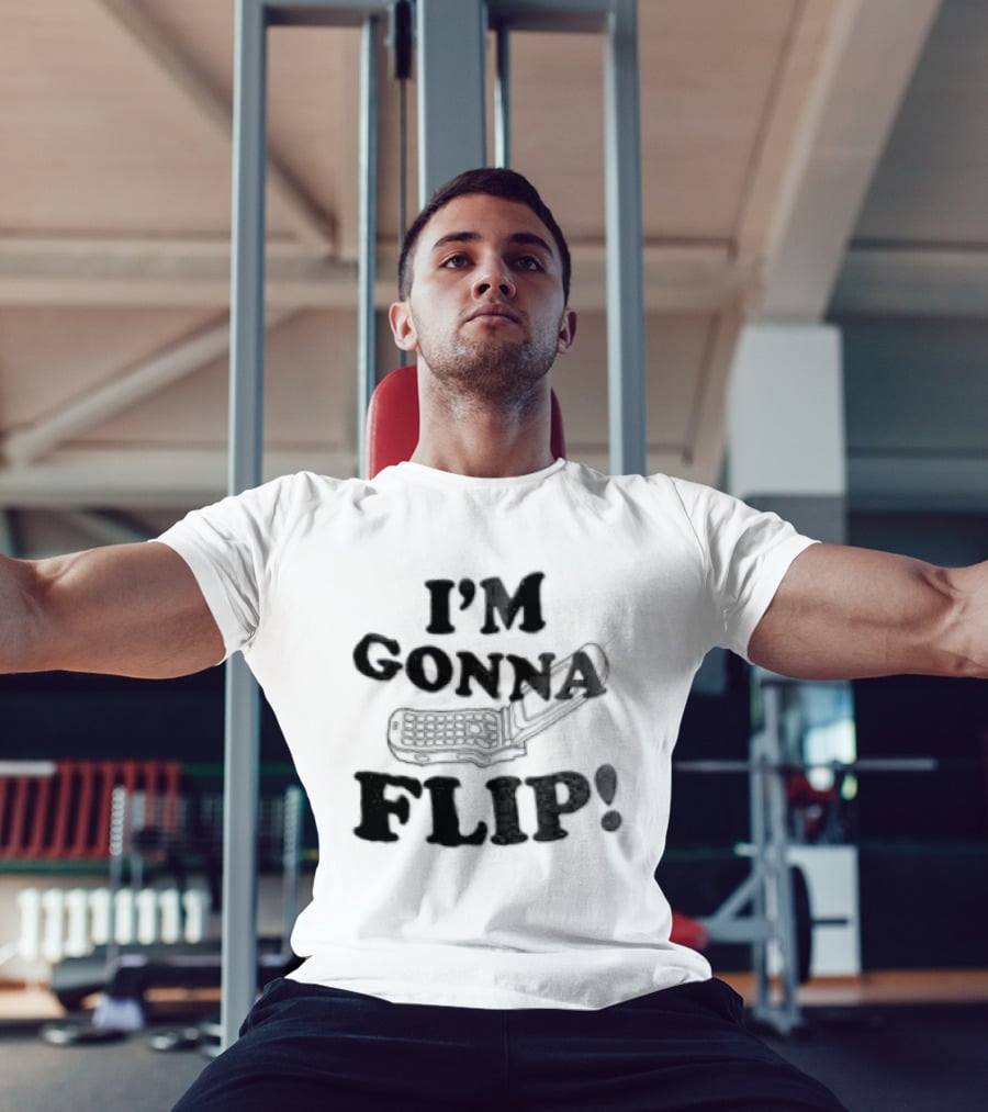 I'm Gonna Flip Retro Phrase Vintage Phone T-Shirt