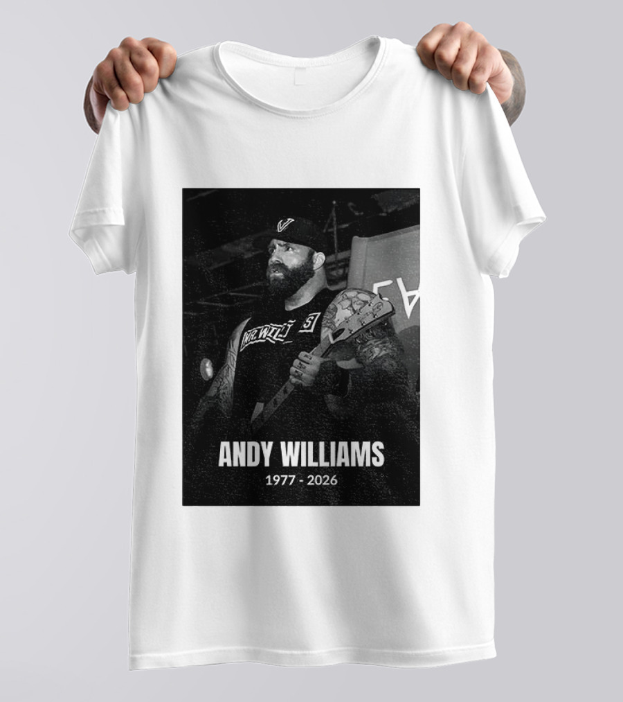 Andy Williams 1977 2026 Every Time I Die T-Shirt