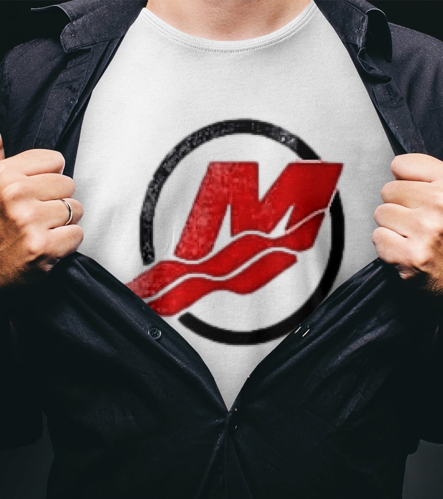 Motorsport Oversized Red M With Wave Racing T-Shirt