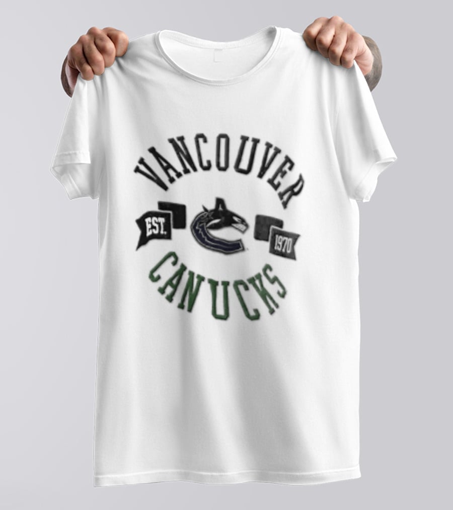 Vancouver Canucks Hockey NHL Est 1970 Vintage Team T-Shirt