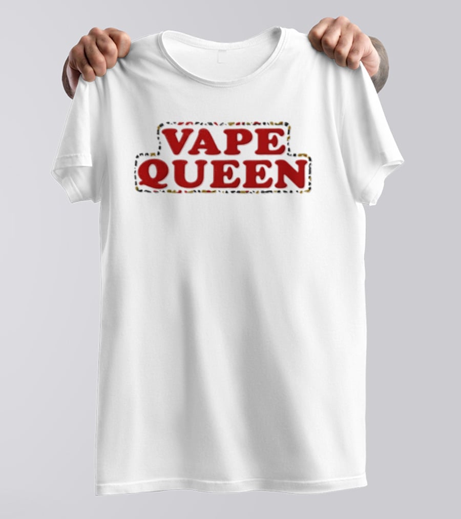 Vape Queen Vaping Statement Bold Red T-Shirt