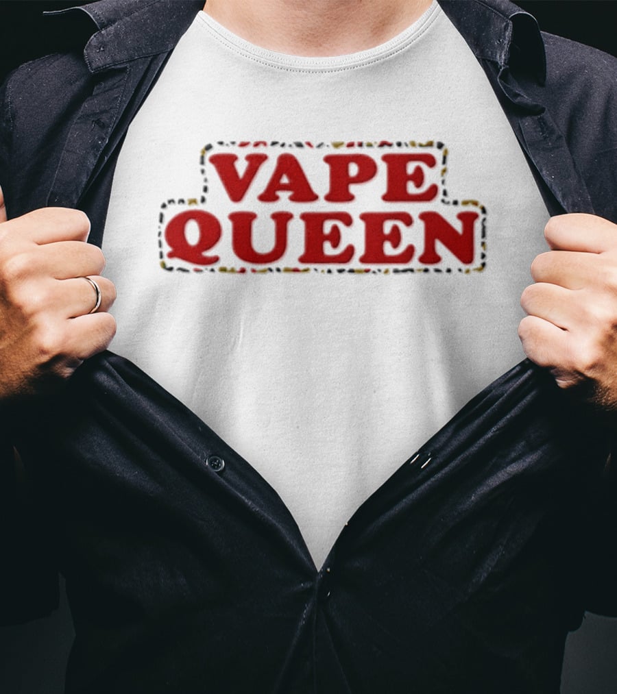 Vape Queen Vaping Statement Bold Red T-Shirt