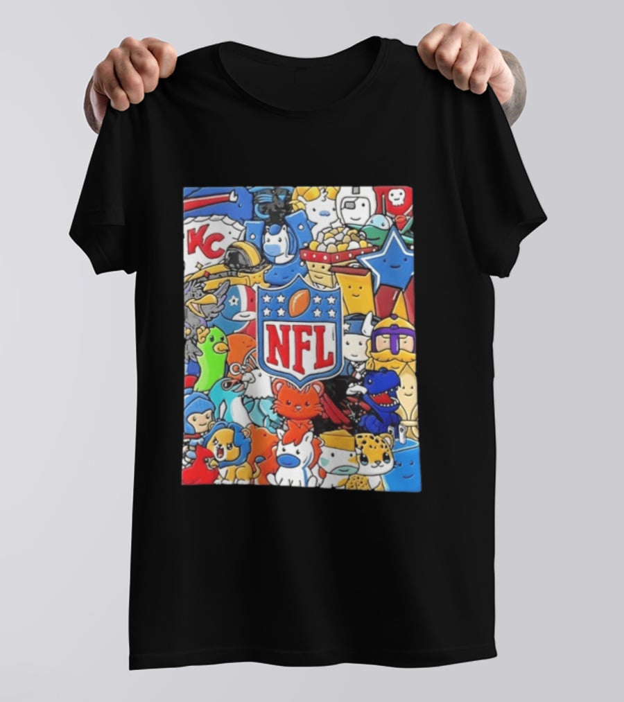 NFL KC Mascots And Football Is Officially Back 2026 T-Shirt
