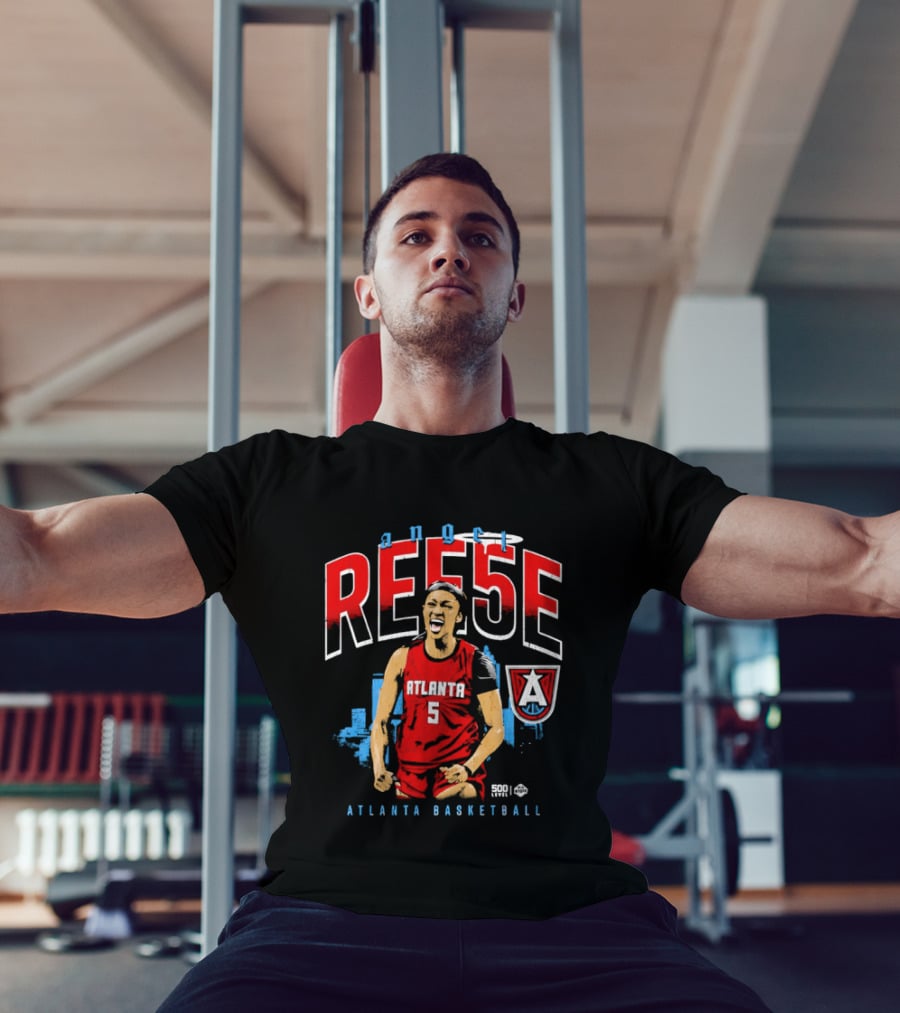 Angel Reese Atlanta Basketball Number 5 Shouting T-Shirt