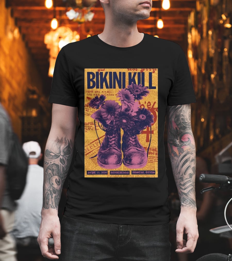 Bikini Kill Levitation Festival Austin Texas Sept 11 2026 T-Shirt