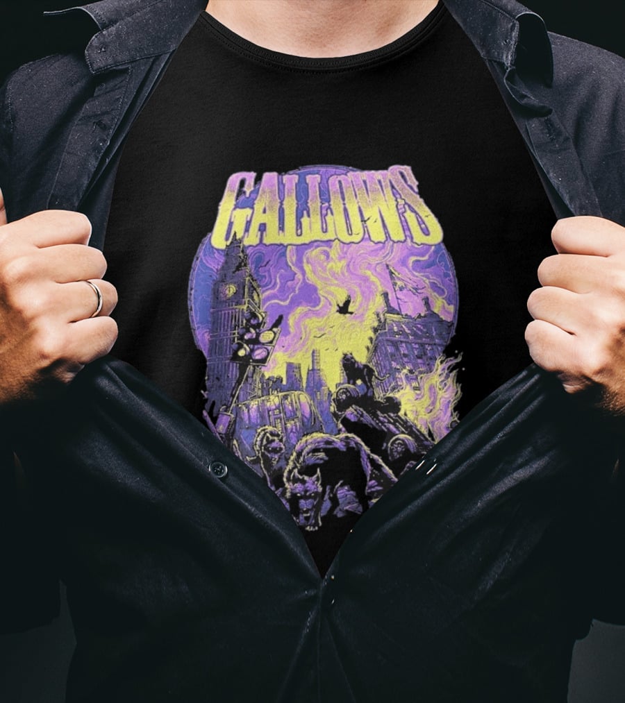 Gallows Orchestra Of Wolves Big Ben Chaos By Dan Mumford T-Shirt