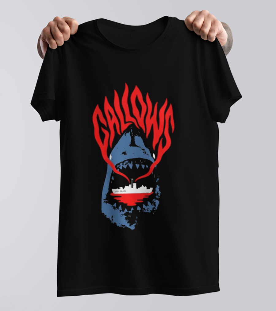 Gallows Shark With Ship Orchestra Of Wolves Collection T-Shirt