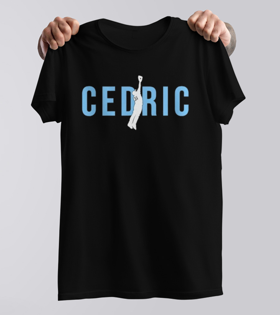 Cedric Baseball Player Jumping Catch T-Shirt