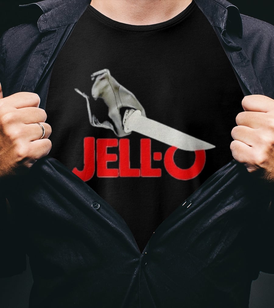 Jello With Gloved Hand Stabbing T-Shirt