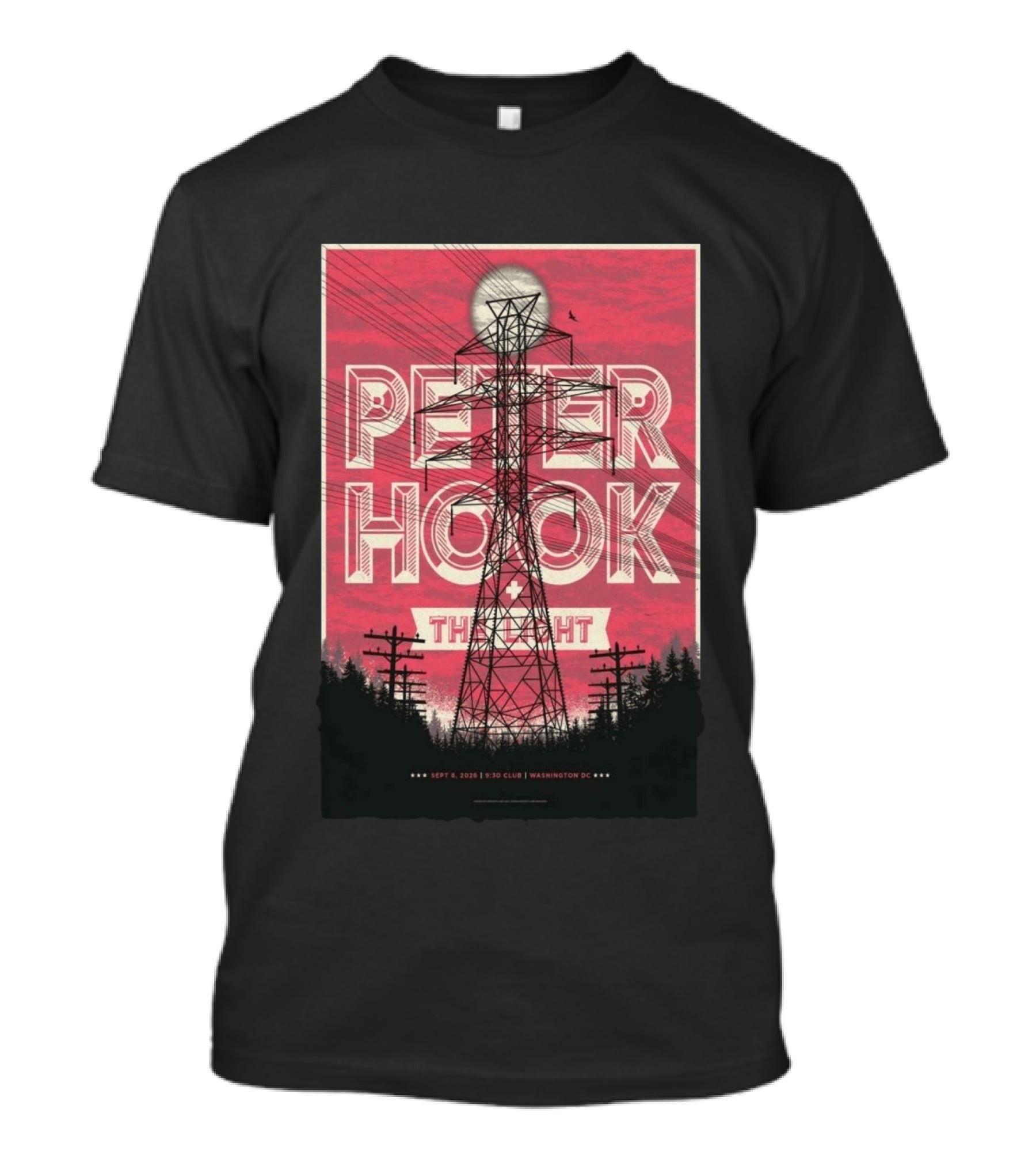 Peter Hook The Light 2026 Washington DC 930 Club Limited Edition T-Shirt