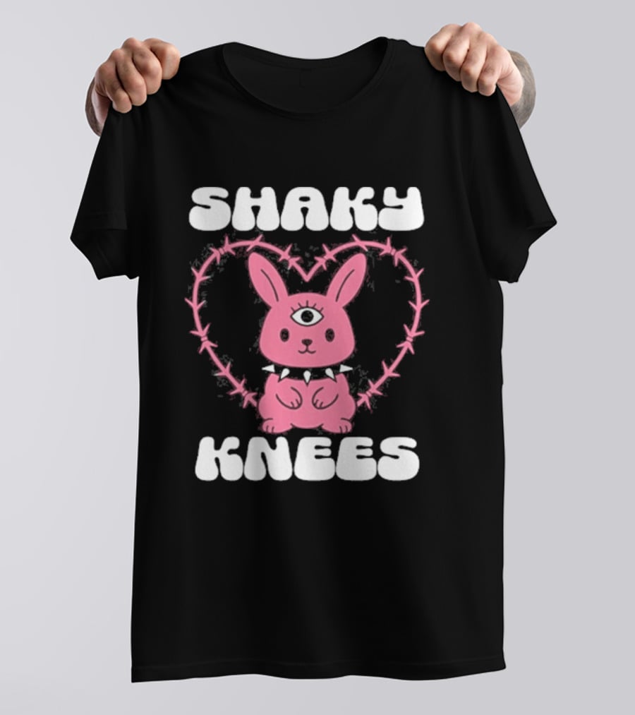 Shaky Knees 2025 Pink Bunny Heart T-Shirt