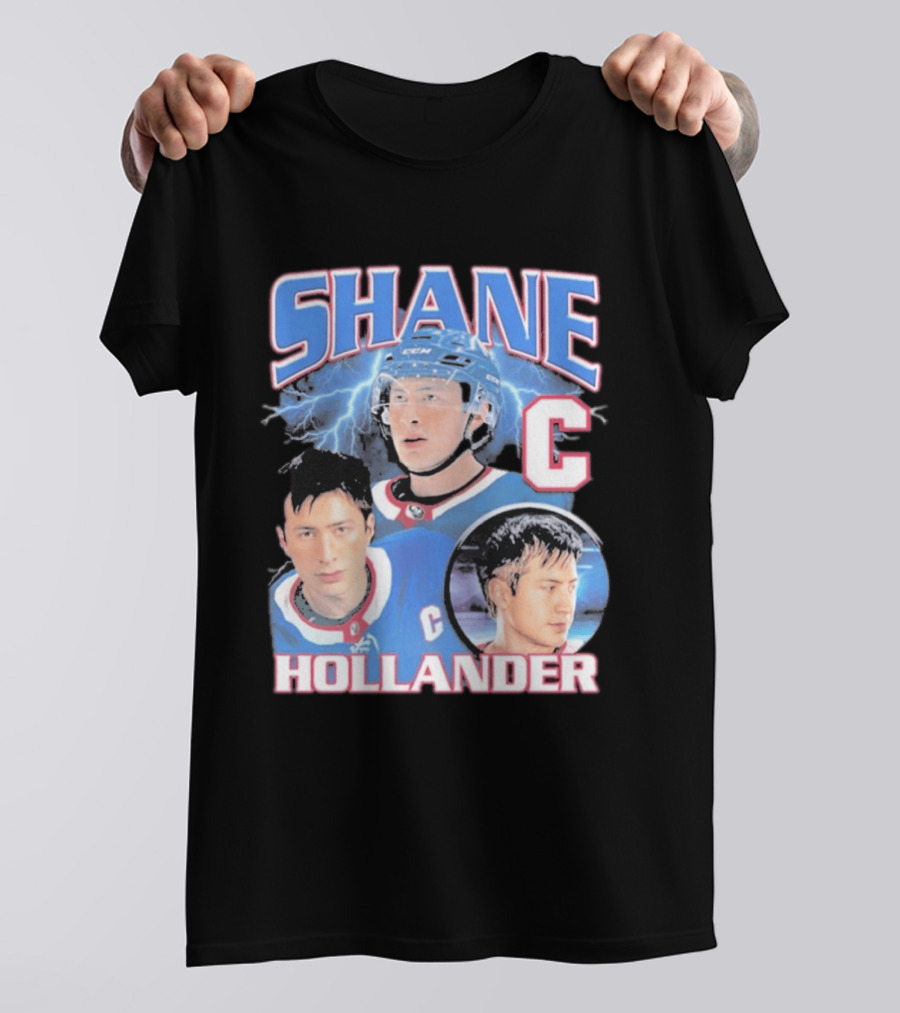 Shane Hollander C Hockey Player Lightning Blue Jersey T-Shirt