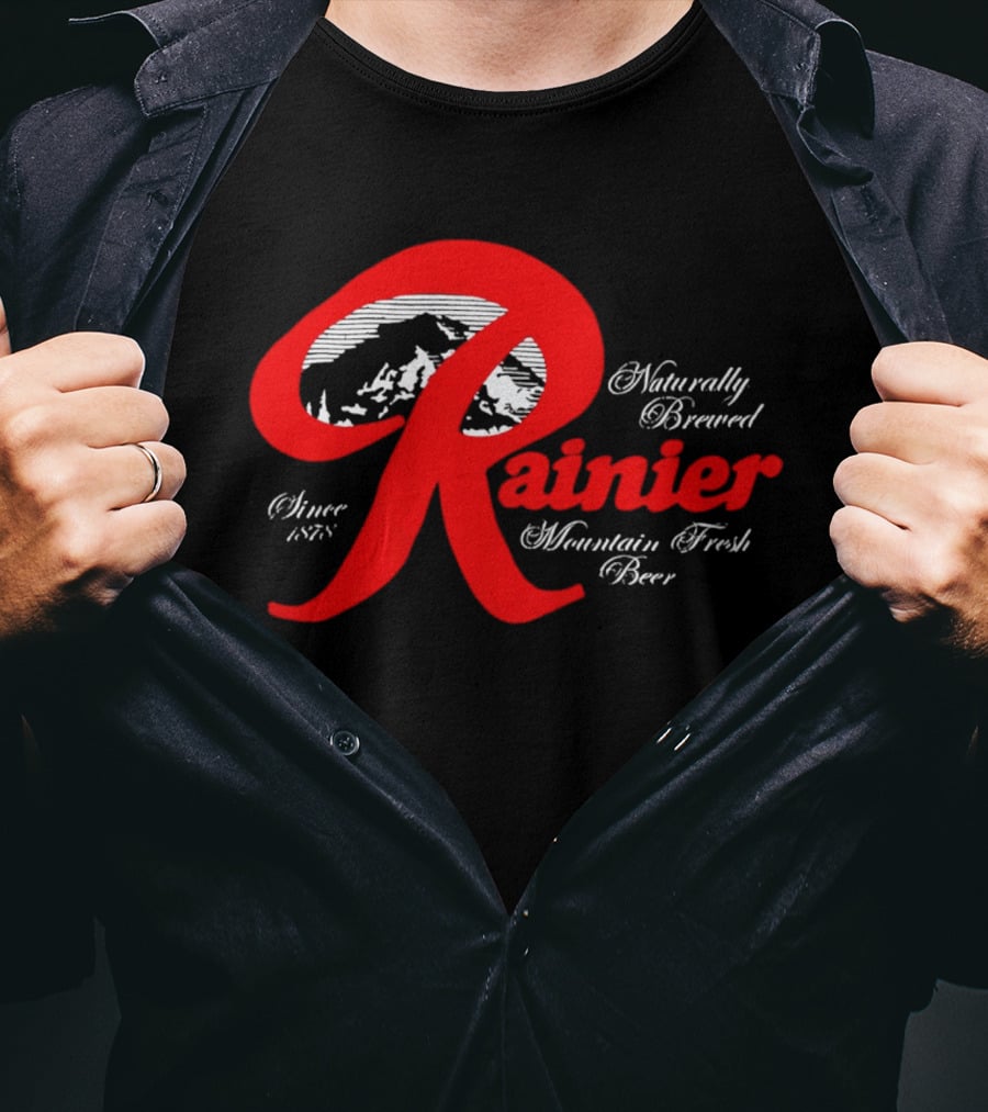Since 1878 Rainier Naturally Brewed Mountain Fresh Beer T-Shirt