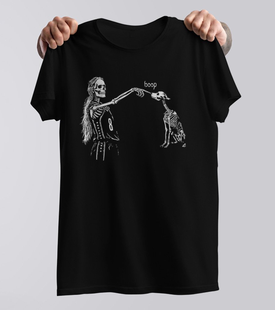 Sophie Cunningham Skeleton Point Dog Skeleton Boop Halloween T-Shirt