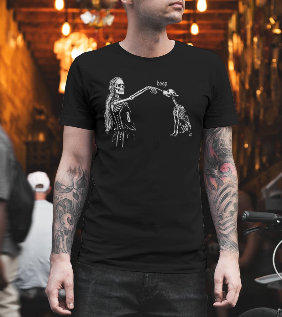 Sophie Cunningham Skeleton Point Dog Skeleton Boop Halloween T-Shirt