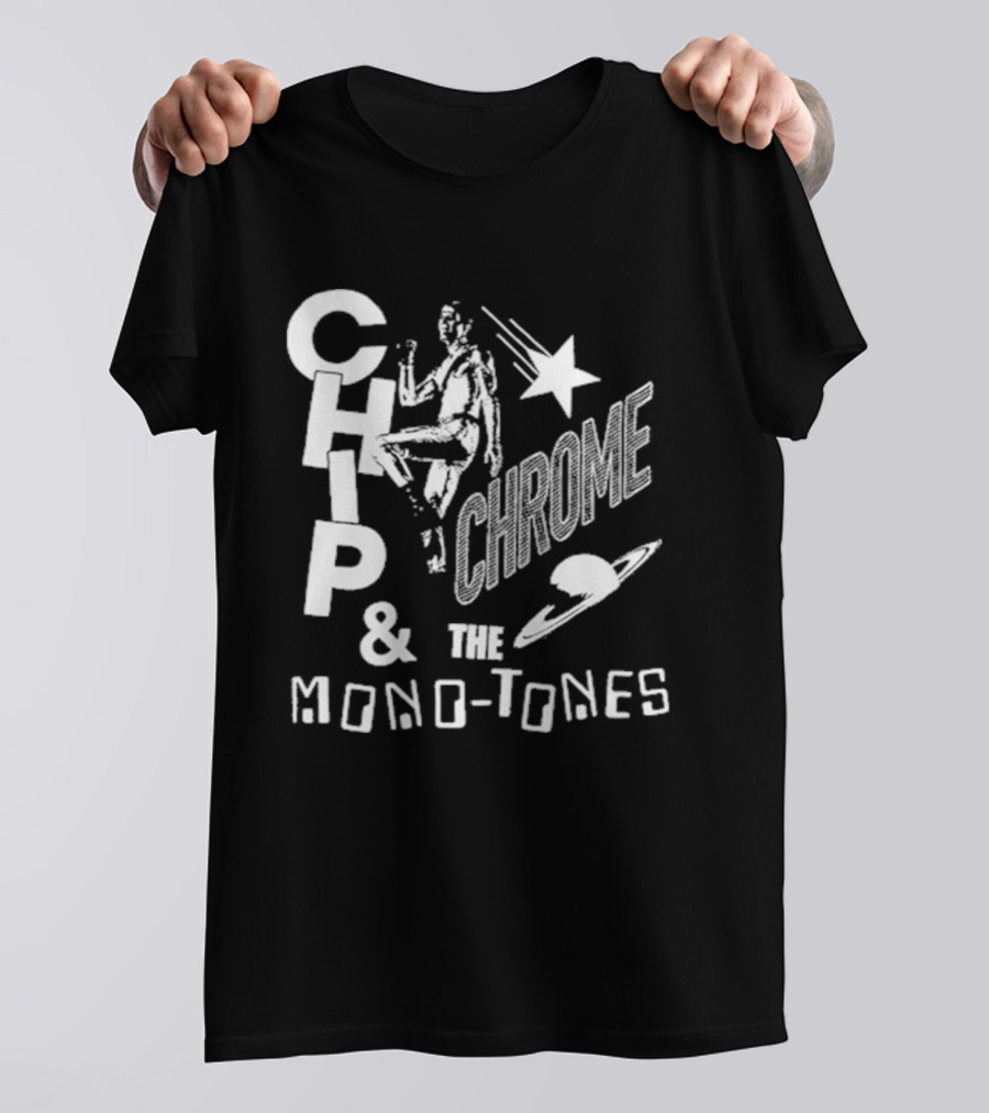 The Neighbourhood The Wourld Tour Chip Chrome & The Mono Tones Retro Star And Spaceship T-Shirt