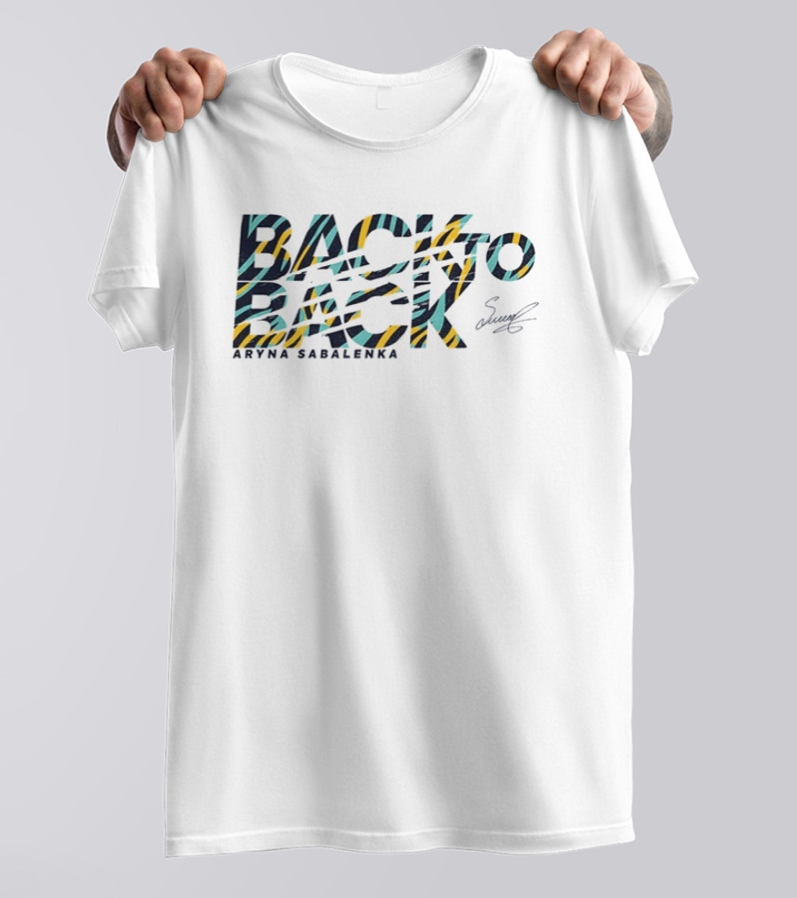 Back To Back Aryna Sabalenka Tiger Stripes T-Shirt