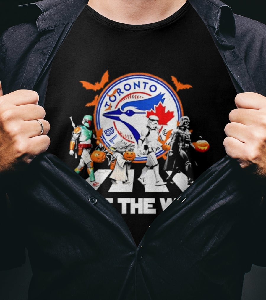 Toronto Blue Jays Star Wars This The Way Halloween Pumpkin Parade T-Shirt