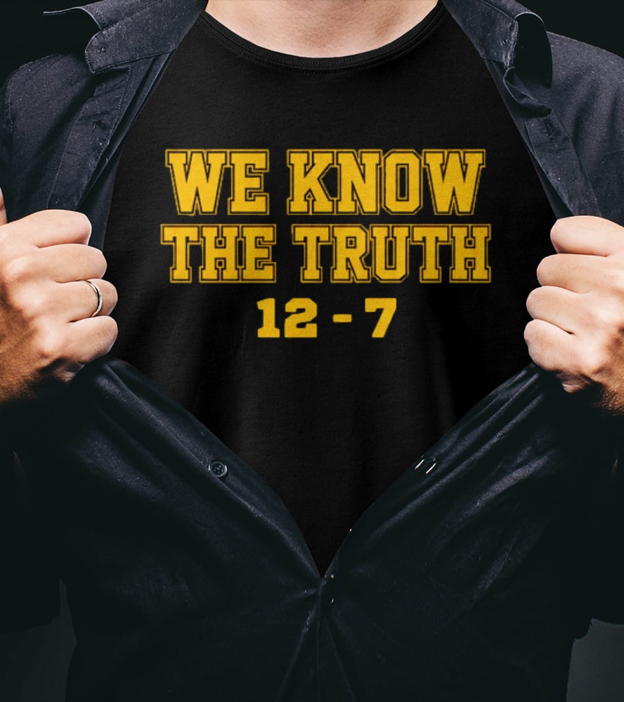 We Know The Truth 12 7 Bold Yellow Sports T-Shirt