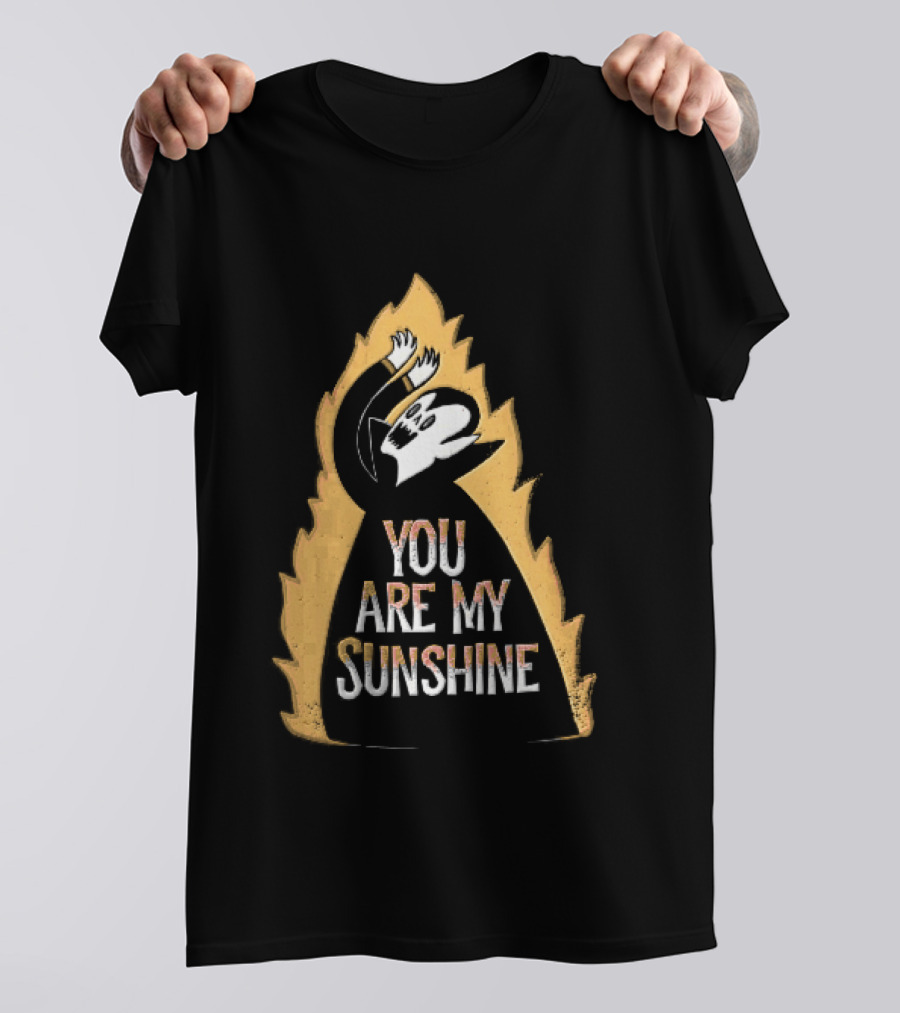 You Are My Sunshine Vampire Flames Distressed T-Shirt