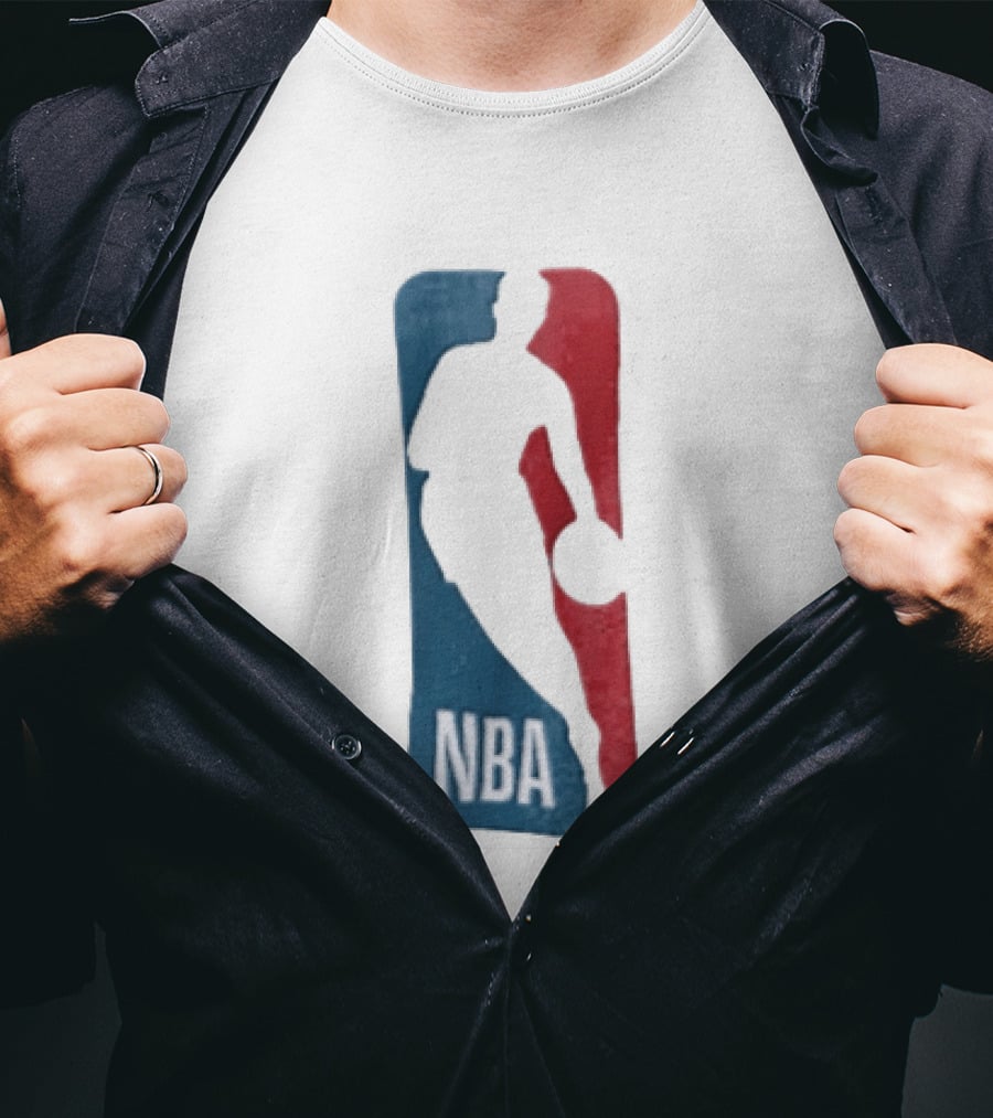 NBA National Basketball Association Blue Red Abstract T-Shirt