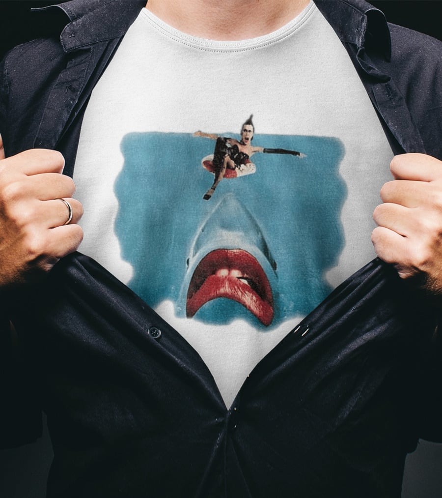 Sharky Horror Picture Show Jaws Mashup Movies T-Shirt