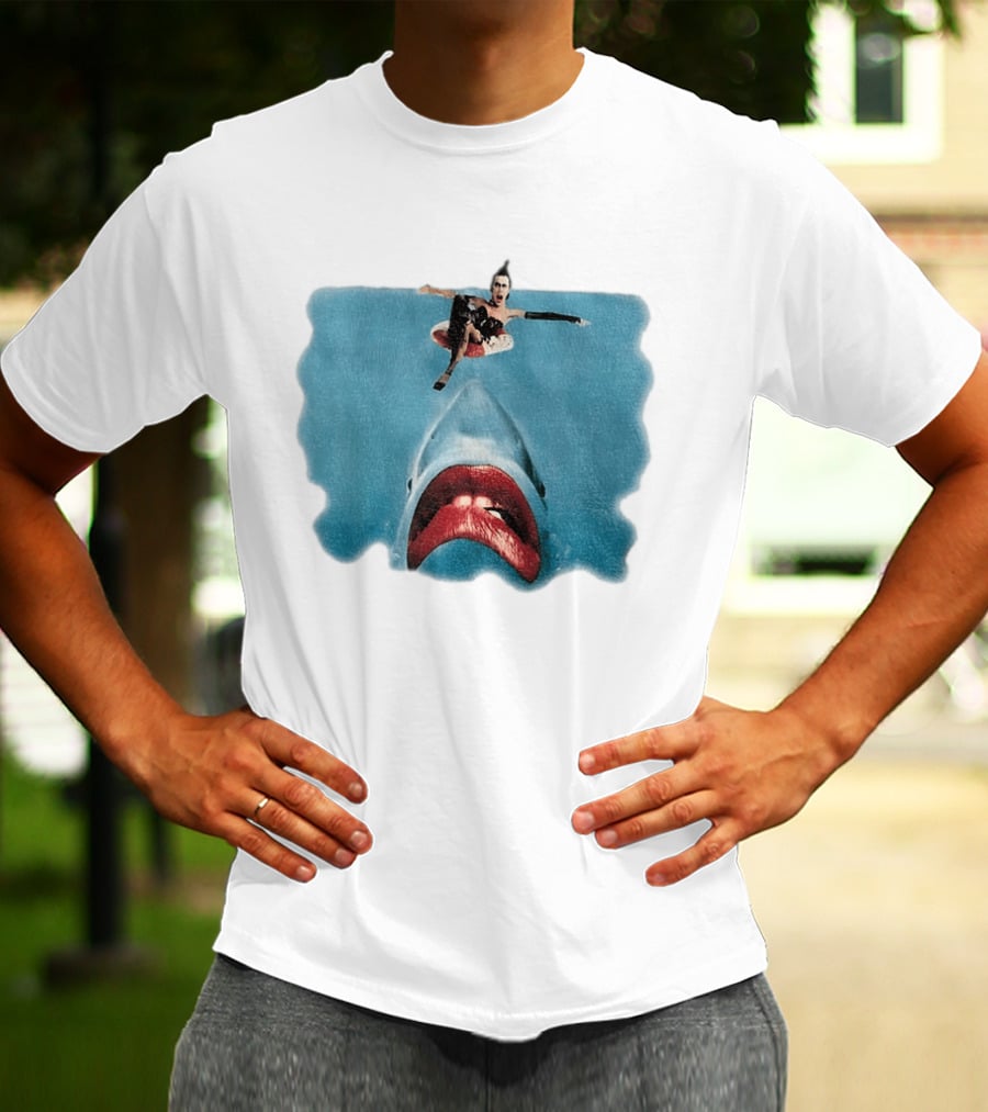 Sharky Horror Picture Show Jaws Mashup Movies T-Shirt