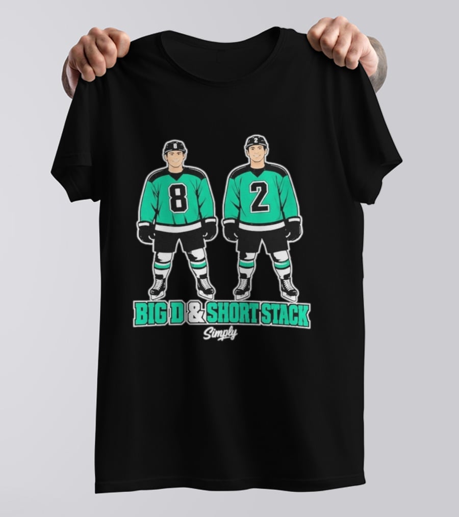 Bryan Woo Big D And Short Stack Hockey Players Number 8 And 2 Simply T-Shirt