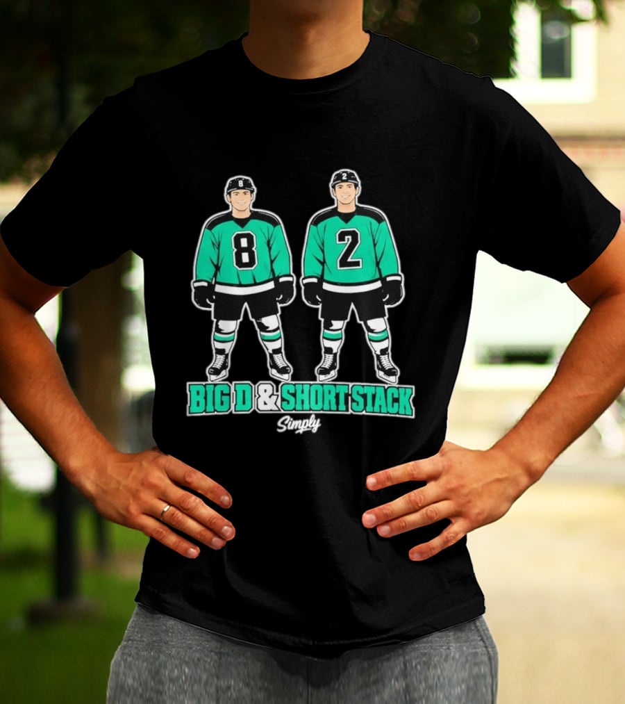 Bryan Woo Big D And Short Stack Hockey Players Number 8 And 2 Simply T-Shirt