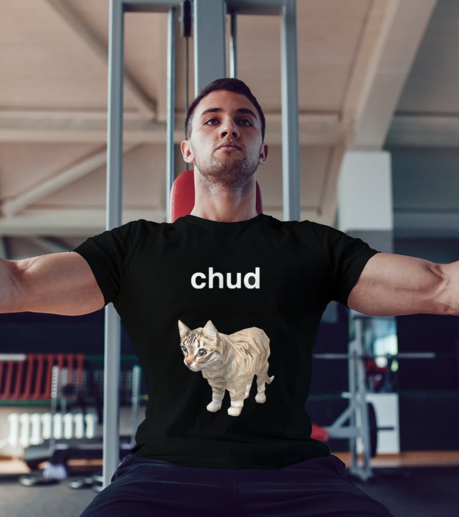 Chud Cat Meme Funny Internet Culture T-Shirt
