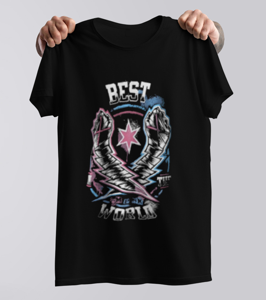 CM Punk Best In The World WWE Lightning Fist Star T-Shirt