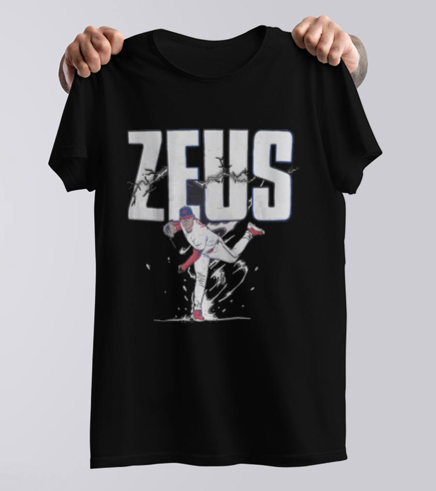 Jesus Luzardo Zeus Baseball Pitching Pose Sports T-Shirt