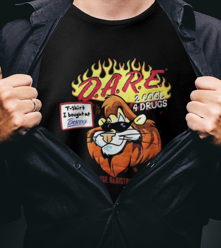 D.A.R.E. Is Cool 4 Drugs Lions Drug Abuse Resistance Education T-Shirt