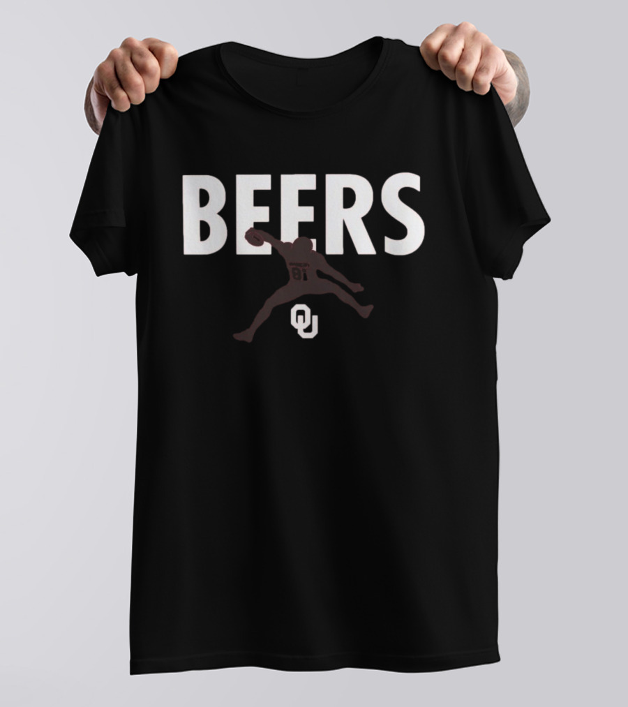 Rocky Beers Hurdle OU Football Leap T-Shirt