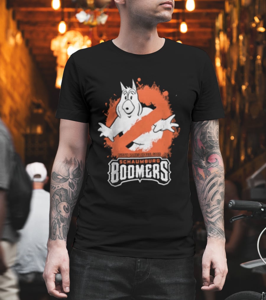 Schaumburg Boomers Bustin Makes Me Feel Good Ghostly T-Shirt