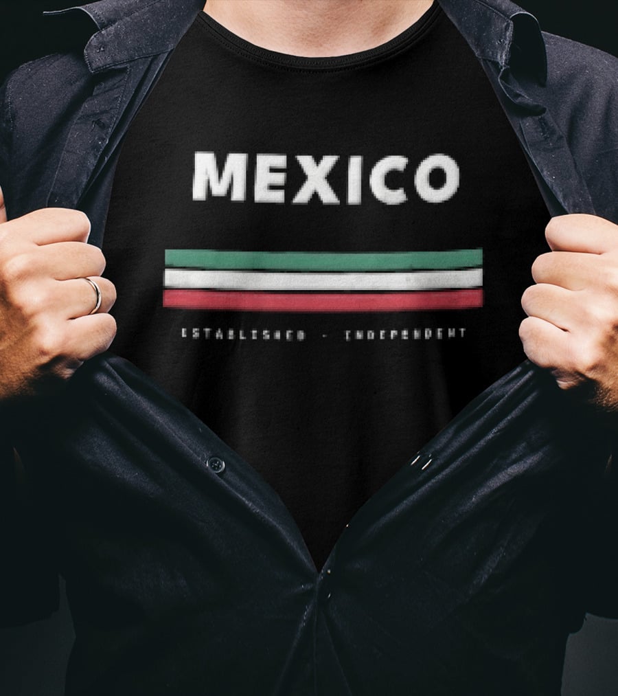 Mexico Established Independent Flag T-Shirt