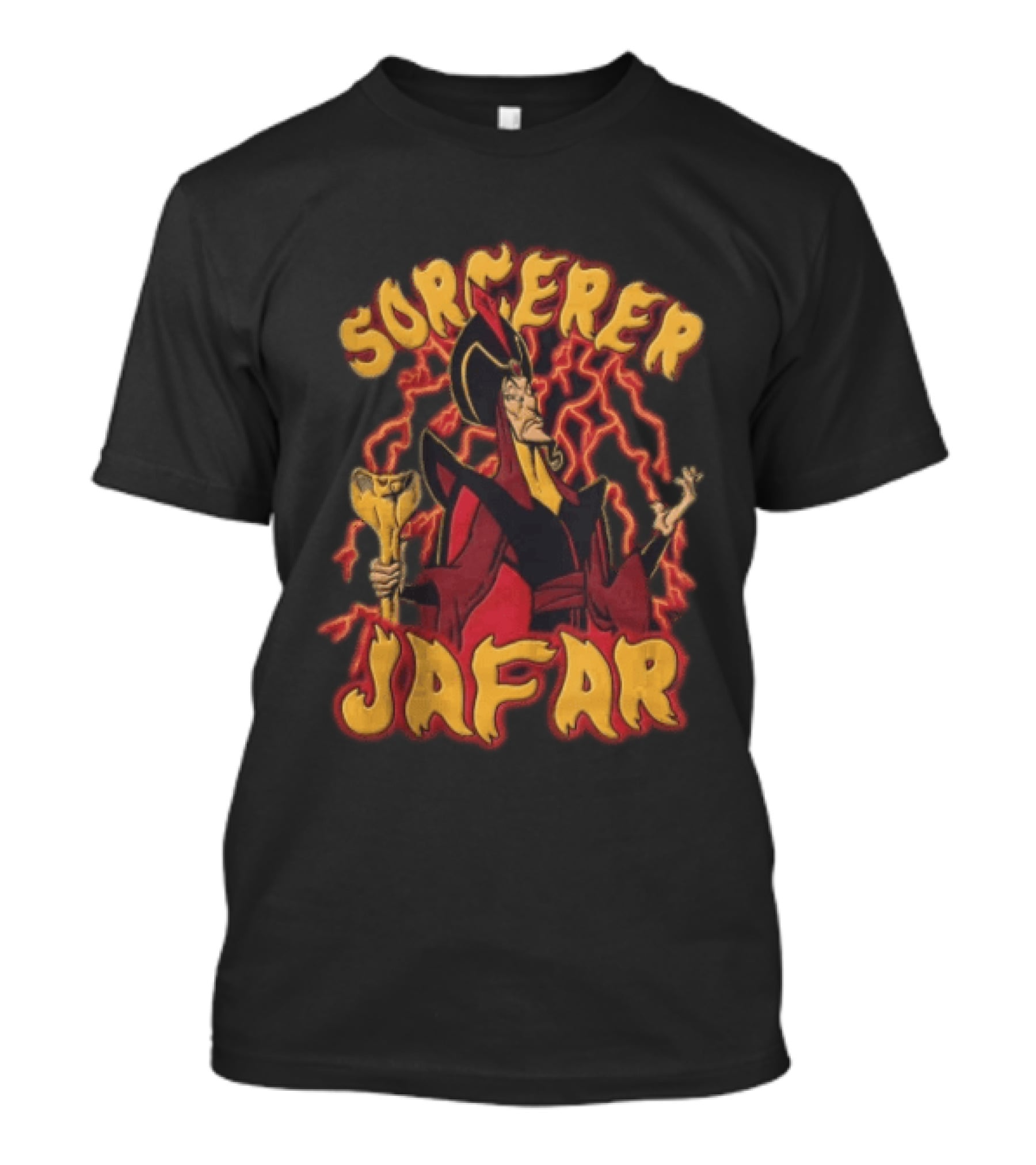 Sorcerer Jafar Aladdin Villain Magic Staff Power T-Shirt
